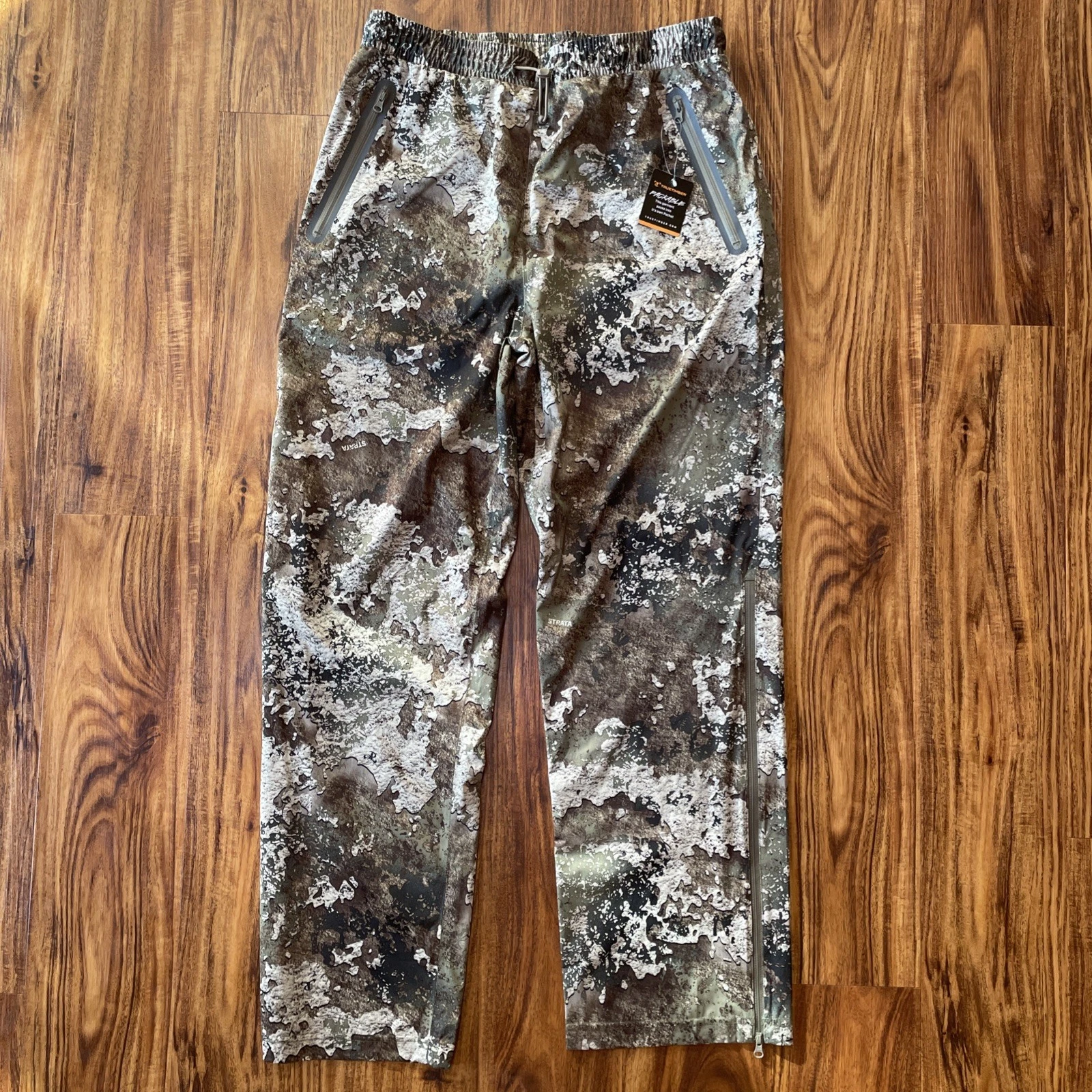 True Timber SMALL HyTrek Waterproof Packable Pants Strata Camouflage NEW