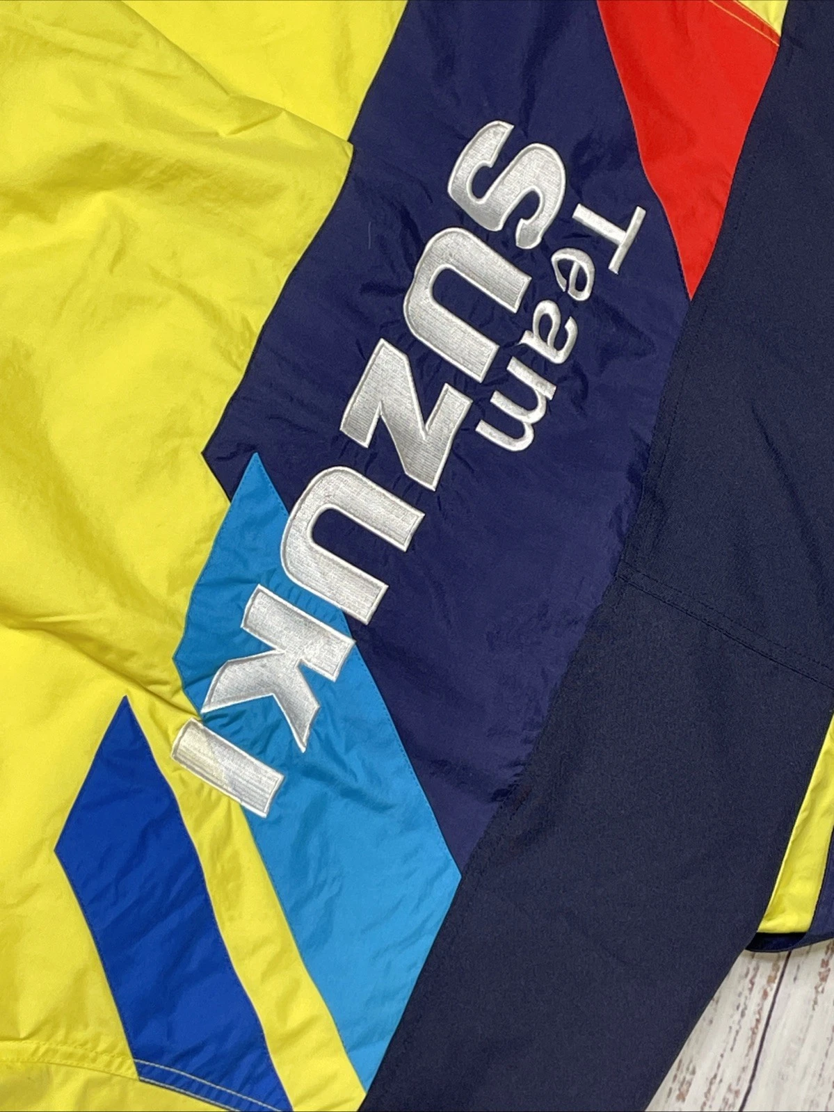 NWT 🟡 Vintage Team Suzuki Jacket Mens L LARGE Yellow 90s Motosports Bike Riding image 17