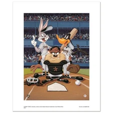 At the Plate (Astros) Numbered Limited Edition Giclee from Warner Bros. with Cer
