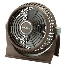 Air King 9525 9" Blade Dia Table & Floor Fan, Non-Oscillating, 2 Speeds,