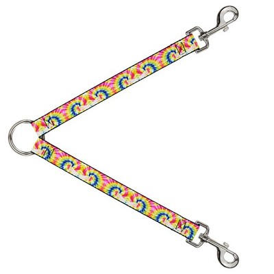 Dog Leash Splitter Tie Dye Swirl Multi Color/White (US IMPORT)