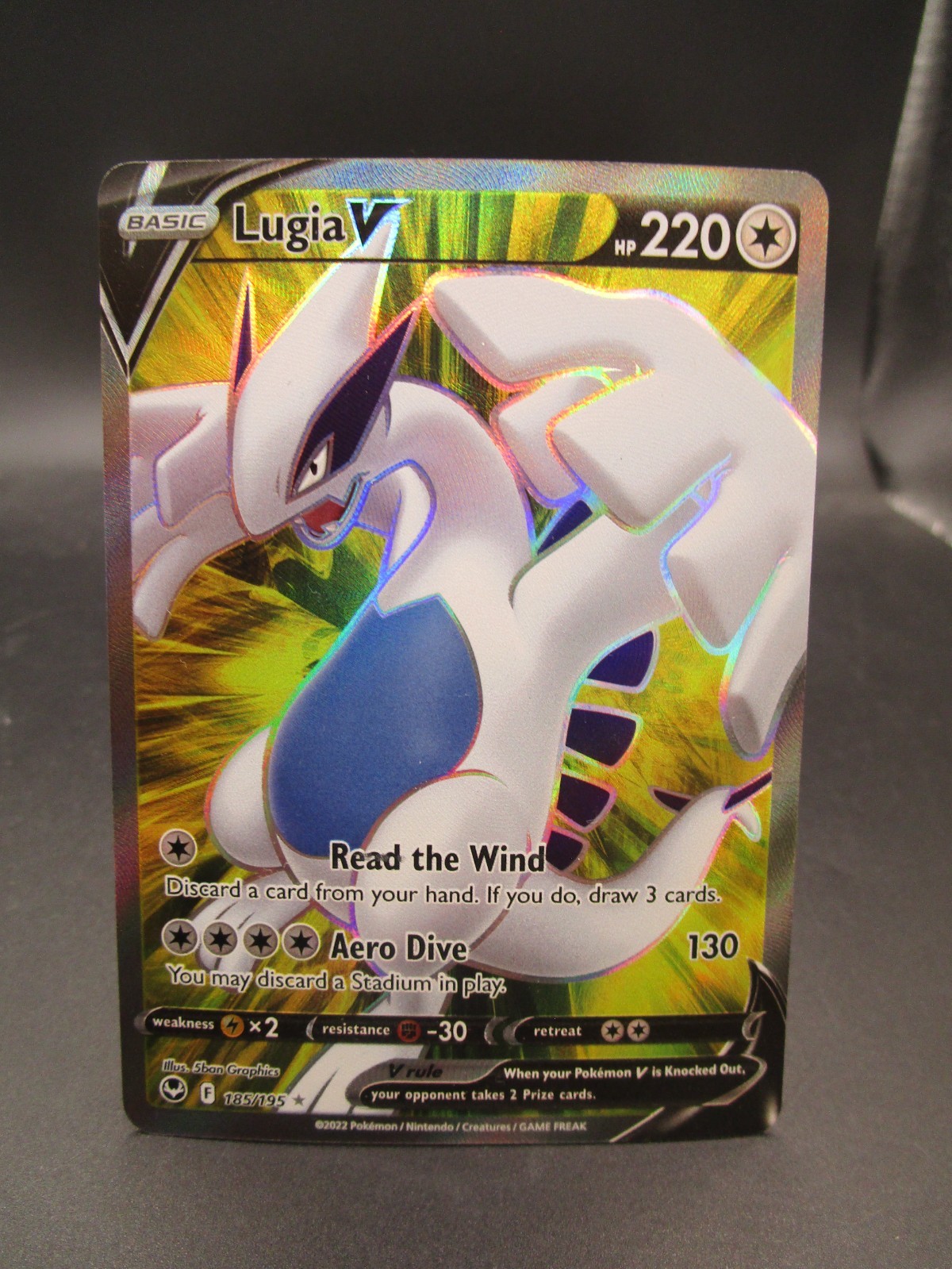 Pokemon:Lugia V (Full Art)  Silver Tempest - Pokemon NM 185/195