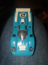 Magnatraction 1/64 HO Scale Slot Car Tomy Aurora AFX TYCO Porsche Blue