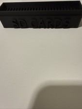 SD Card Holder Plastic Memory Storage Case Pack of 25 Black Carbon Fiber