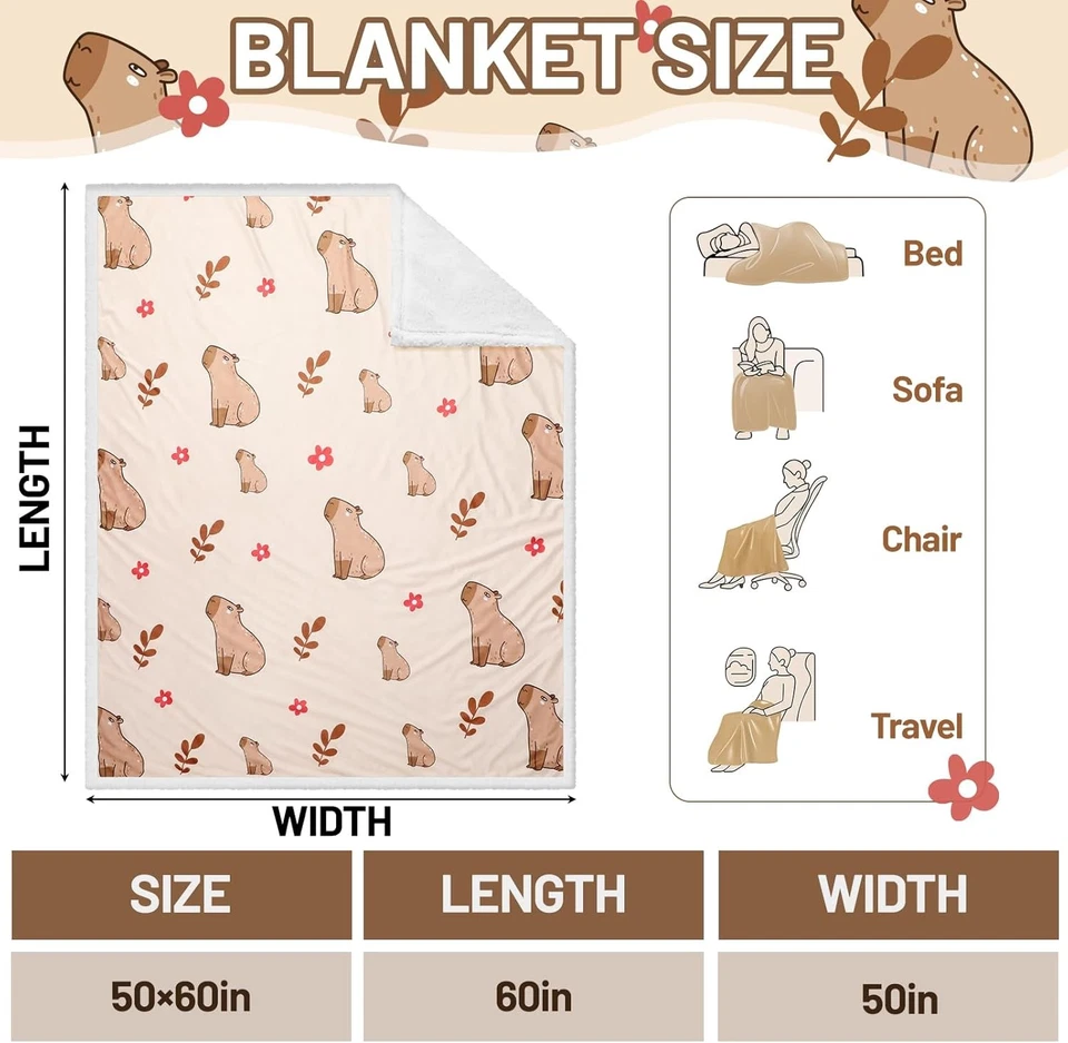 Paquete de 2 Divertidos Set de Regalo Capibara para Mujer Invierno Sherpa Zapatilla Color Vintage Foto 3 de 4