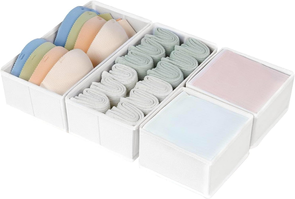 Dimj Schublade Organizer Schubladen Ordnungssystem - Socken Organizer Faltbare S-image