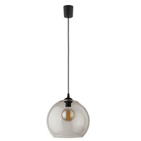 Pendelleuchte Stahl Glas Schwarz E27 Graphit Modern Stilvoll B:30 Cm HäNgelampe