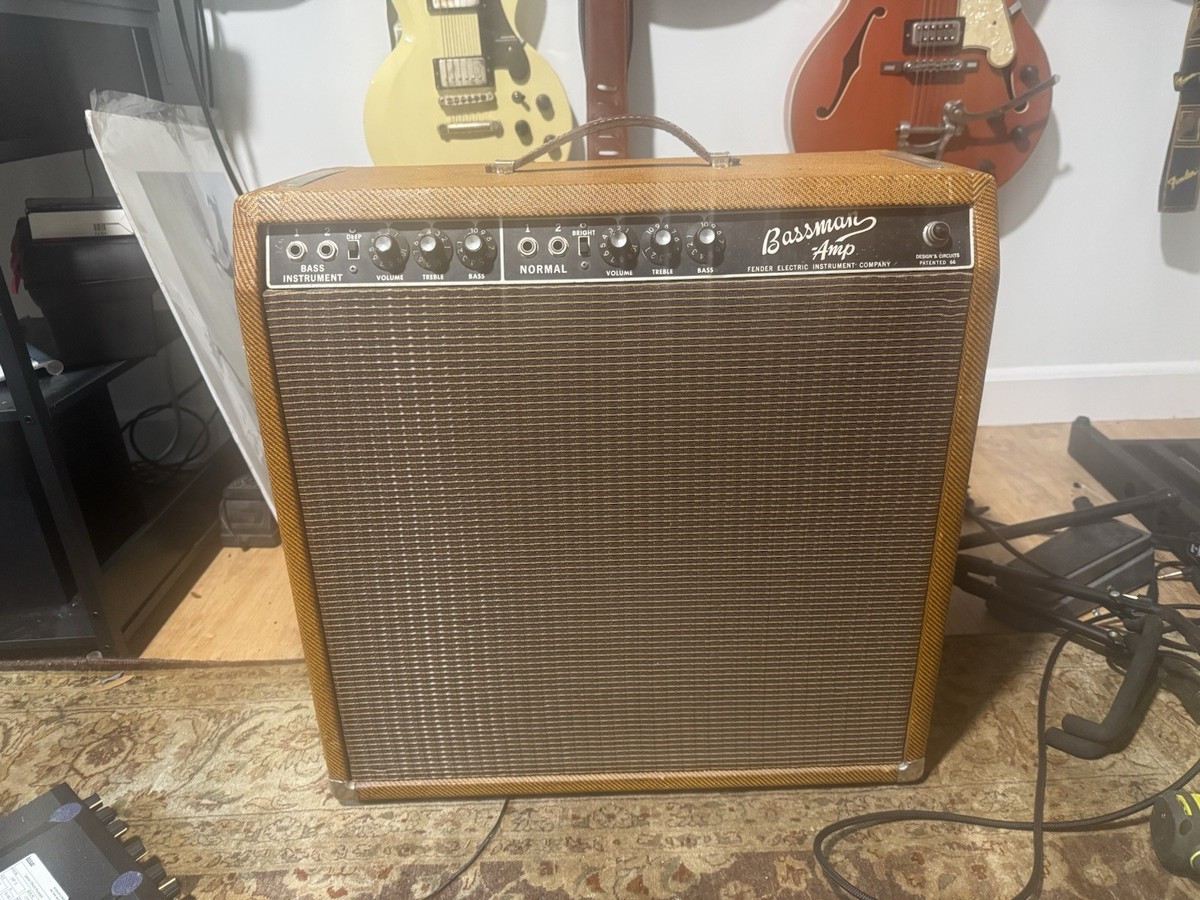 1966 Fender Bassman Black Panel Vintage Tube Amp Combo | eBay