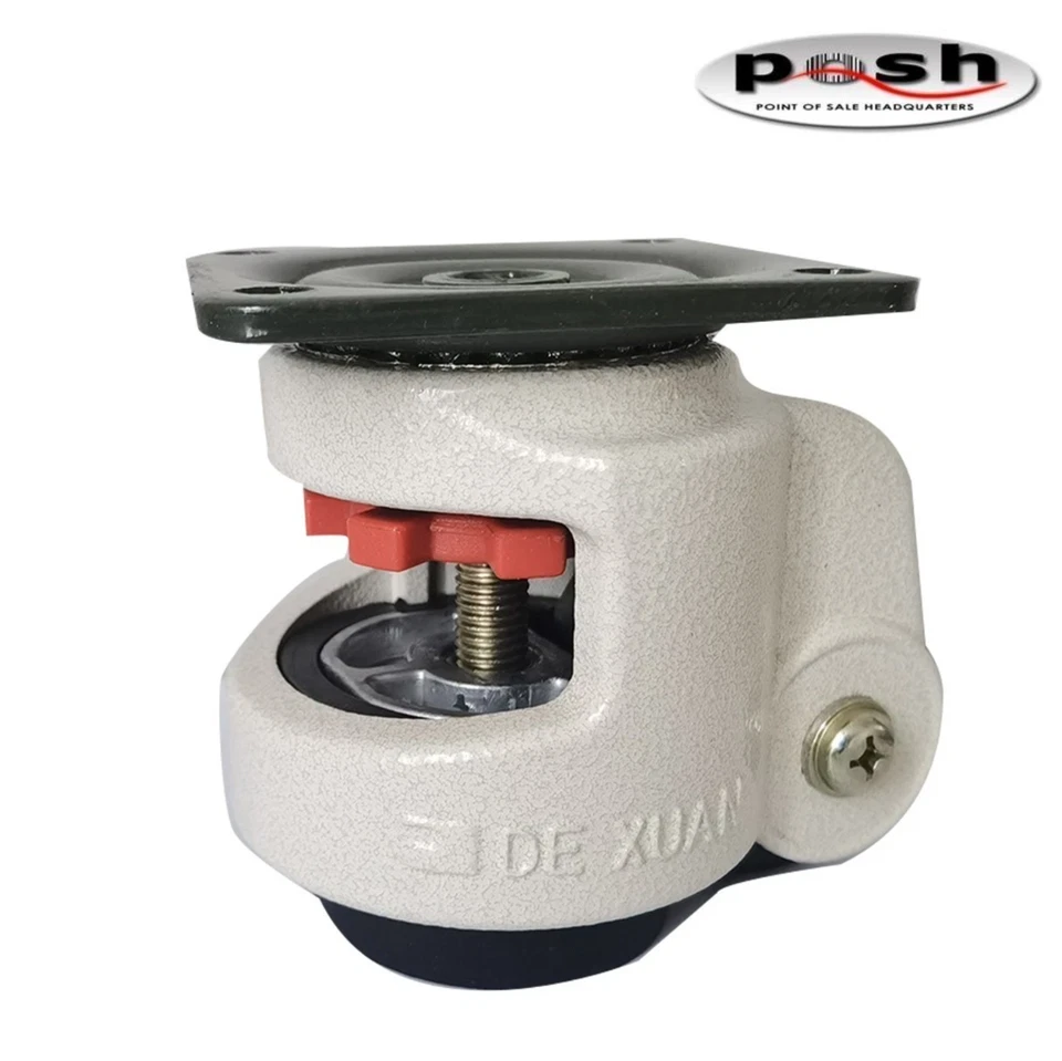 DeXuan MLC-80F-NY 8er Pack Nivellierrollen - 4400 Pfund Nylonrad Schwerlastrolle - Bild 3 von 4