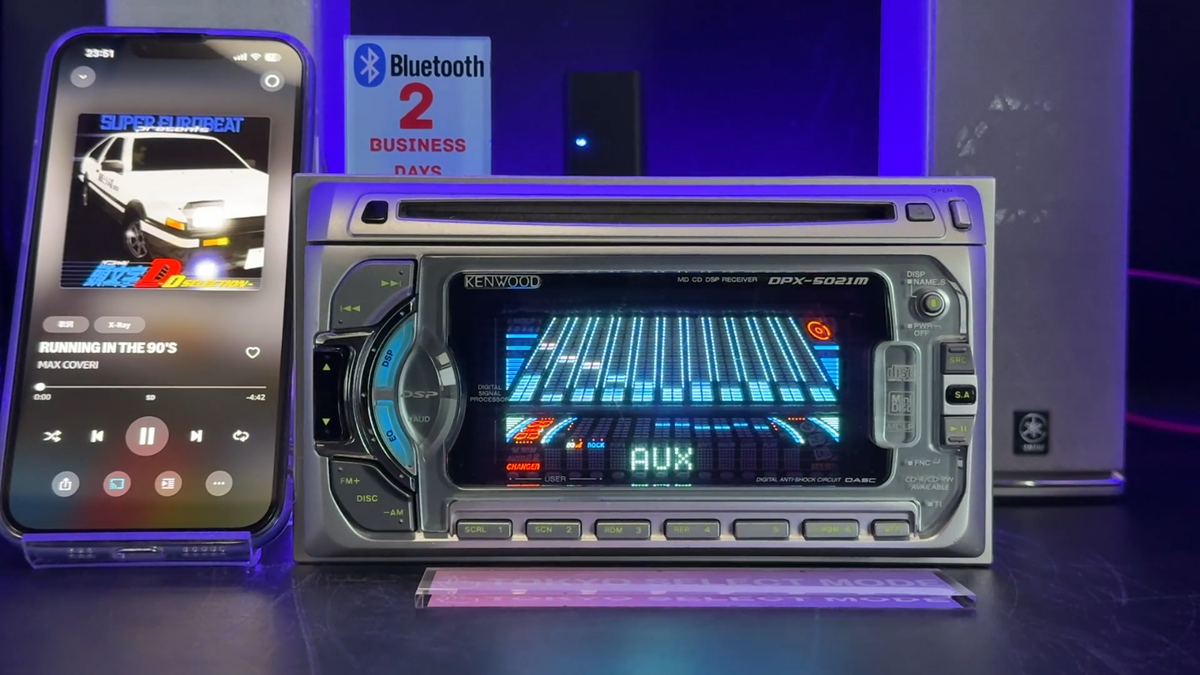 KENWOOD DPX-5021M MD CD DSPレシーバー 本体 Buy KENWOOD DPX-5021M Car Audio 2DIN CD MD DSP Added Bluetooth