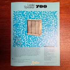 VINTAGE LESLIE SPEAKER MODEL 700 INFORMATIONAL BROCHURE