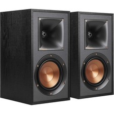 Bookshelf Speaker Pair in Black for Enhanced Audio Experience
