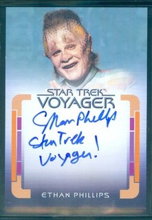 Star Trek Voyager Archives & Inscriptions Ethan Phillips Inscription Auto Card d