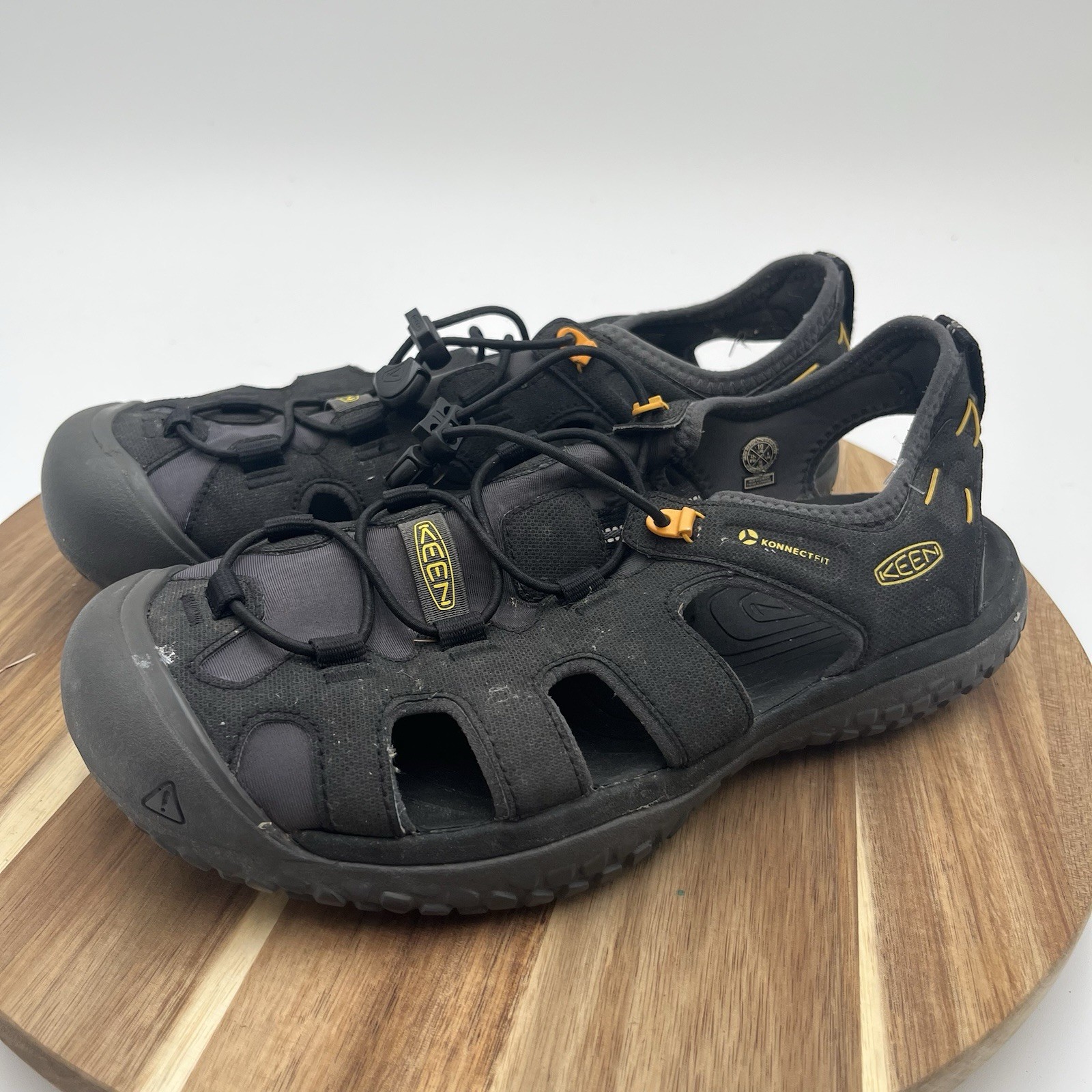 Keen SOLR Sandalo Konnectfit Nero Scarpe da Acqua Campeggio Escursionismo 10 US