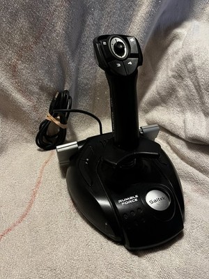 Saitek Cyborg 3D Rumble Force J59 USB Joystick PC Flight Stick Tested Working
