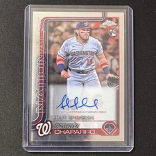 🔌IU 2025 TOPPS CHROME UPDATE SERIES BASEBALL DEBUT AUTO RC ANDRES CHAPARRO