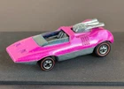 Vintage Hot Wheels Redline 1973 HOT PINK Enamel Peeping Bomb - LIGHTS OUT!