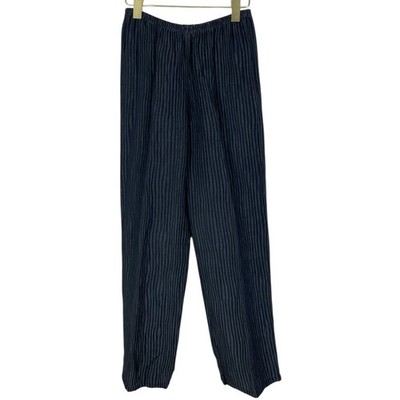 Roxy Tyler Wells Silk Linen Roll Tab Cuff Pleated Pull On Pants Size Small NEW