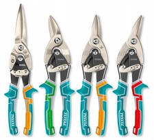 Blechscheren Set 4-tlg TOTAL Links Rechts Gerade Lang Hebel Blechschneider
