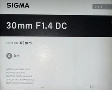 Sigma 30mm F1.4 Art DC HSM Lens for Canon