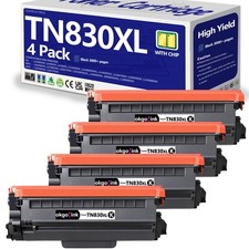 TN830XL TN830 Toner Cartridge for Brother DCP-L2640DW HL-L2460DW HL-L2480DW 4