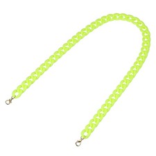 Acrylic Purse Strap 35.4" Matte Bag Chain Replacement Fluorescent Yellow