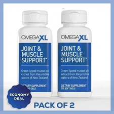 2Pack Omega XL 300 Capsules Green Lipped Mussel Joint  Muscle Relief Supplement