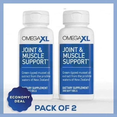 2Pack Omega XL 300 Capsules Green Lipped Mussel Joint & Muscle Relief Supplement