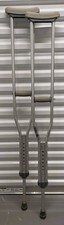Aluminum Crutches  Adult M, 5' 2" to 5' 10"  1 Pair  Lightweight  Adjustable