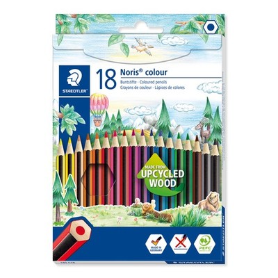 185 C18 Noris Colour Colouring Pencils 18 Assorted Colours Pack Of 18 Pencils