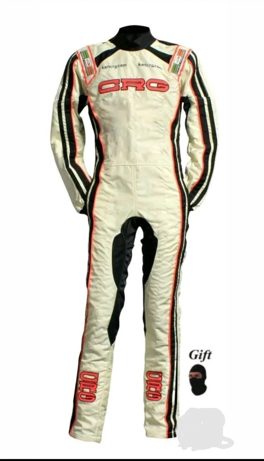 Tuta Kart CRG WHITE nuovo modello 2018 qualità estrema (XS-4XL)