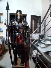 Medieval Armor Suit Crusader Combat Knight Templar Full Body Armour Wearable Lar