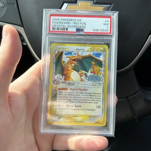 2006 Pokemon Ex Crystal Guardians Charizard Reverse Foil #4 PSA 7