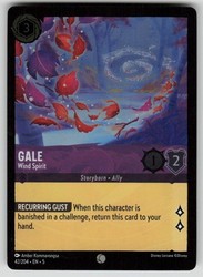 Gale - Wind Spirit 42/204 Common Cold Foil Shimmering Skies Lorcana