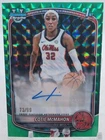 COTIE MCMAHON 2025-26 BOWMAN CHROME U 1ST BOWMAN GREEN GEOMETRIC #73/99 AUTO