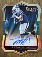 2016 Panini Select Jonathan Williams Bills Rookie Die-Cut Prizm Auto card /99