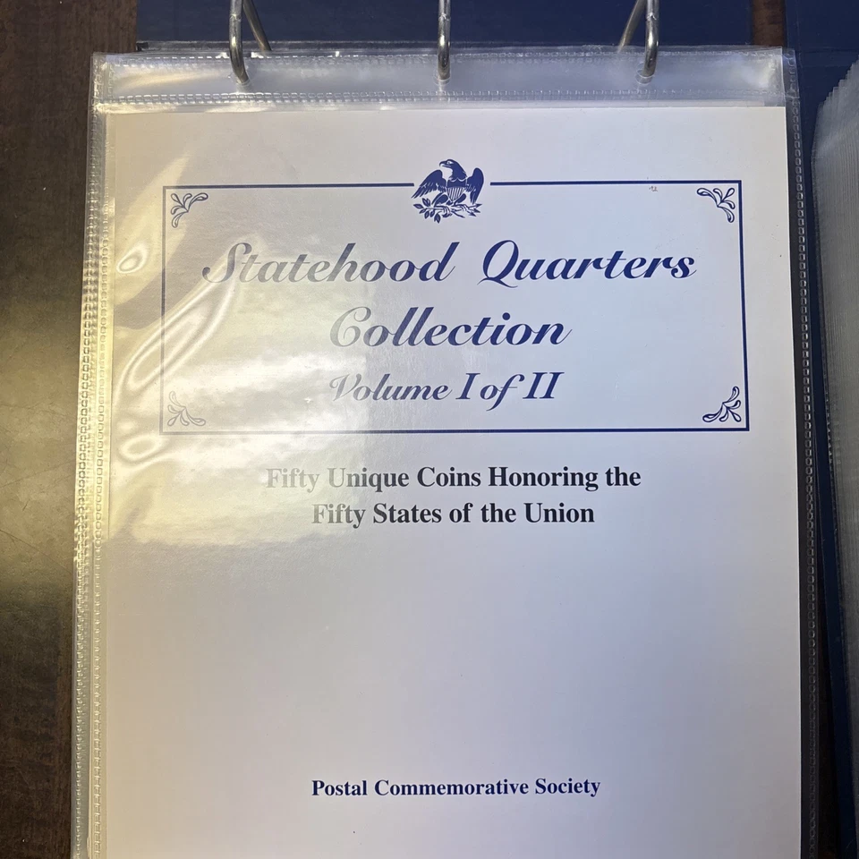 PCS Statehood 50 State Quarter With Stamps Collection Vol I & II Complete Set - Image 4 of 4