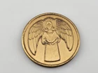 Large Guardian Angel Pocket Token Bronze Tone 1-5/16" Religious Coin
