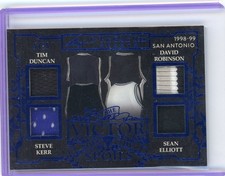 2025 Leaf In The Game Used TIM DUNCAN ROBINSON KERR ELLIOTT Jersey PATCH 5/25