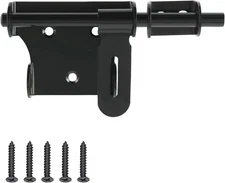Alise 6 Inch Slide Bolt Gate Latch, Door Lock with Padlock Hole, Heavy Duty Stai