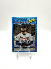 Taj Bradley 2026 Topps Heritage #38 Chrome Light Blue Sparkle Twins