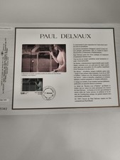 Feuillet CEF Paul Delvaux timbre 5F premier jour philatélie France