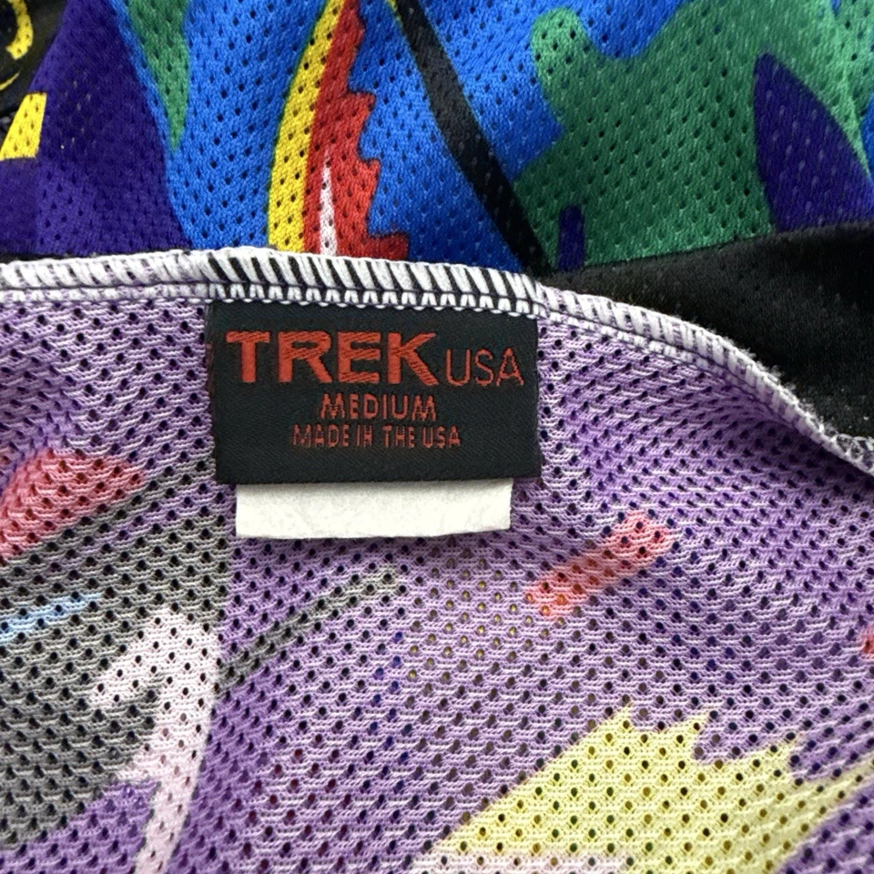 Camiseta masculina Trek Rocket Boy ciclismo média 1997 feita nos EUA vintage anos 90 OCLV - Imagem 3 de 4