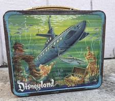 Ancienne boîte à lunch sous marine monorail Disneyland de collection années 60 sans thermos