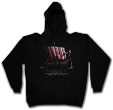 VIKING SHIP II HOODED SWEATSHIRT HOODIE Vikings Longship Norsemen Boat Viking