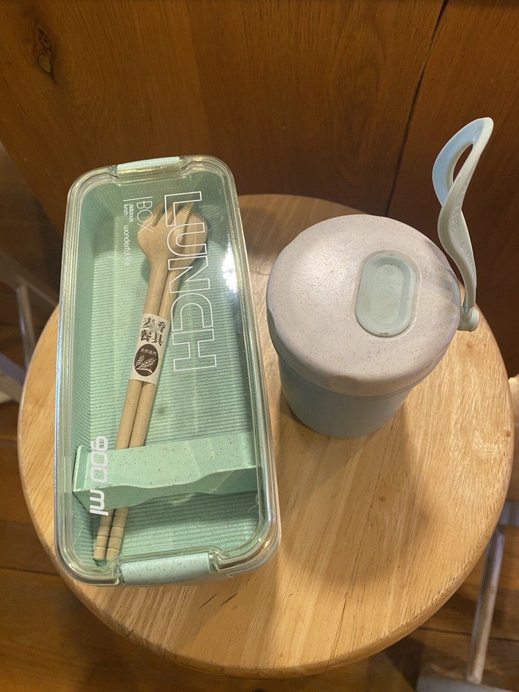Bento Lunch Box  3layer Bento Box With Spoon & Fork For Adult & Soup Container