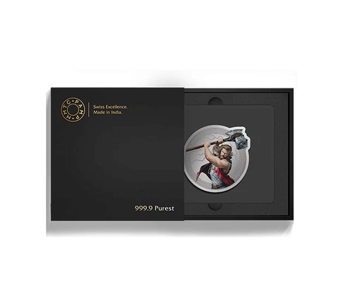 Pamp Mmtc Marvel Thor 1 oz Colorized Silver Coin - In Capsule & Box w/ Coa