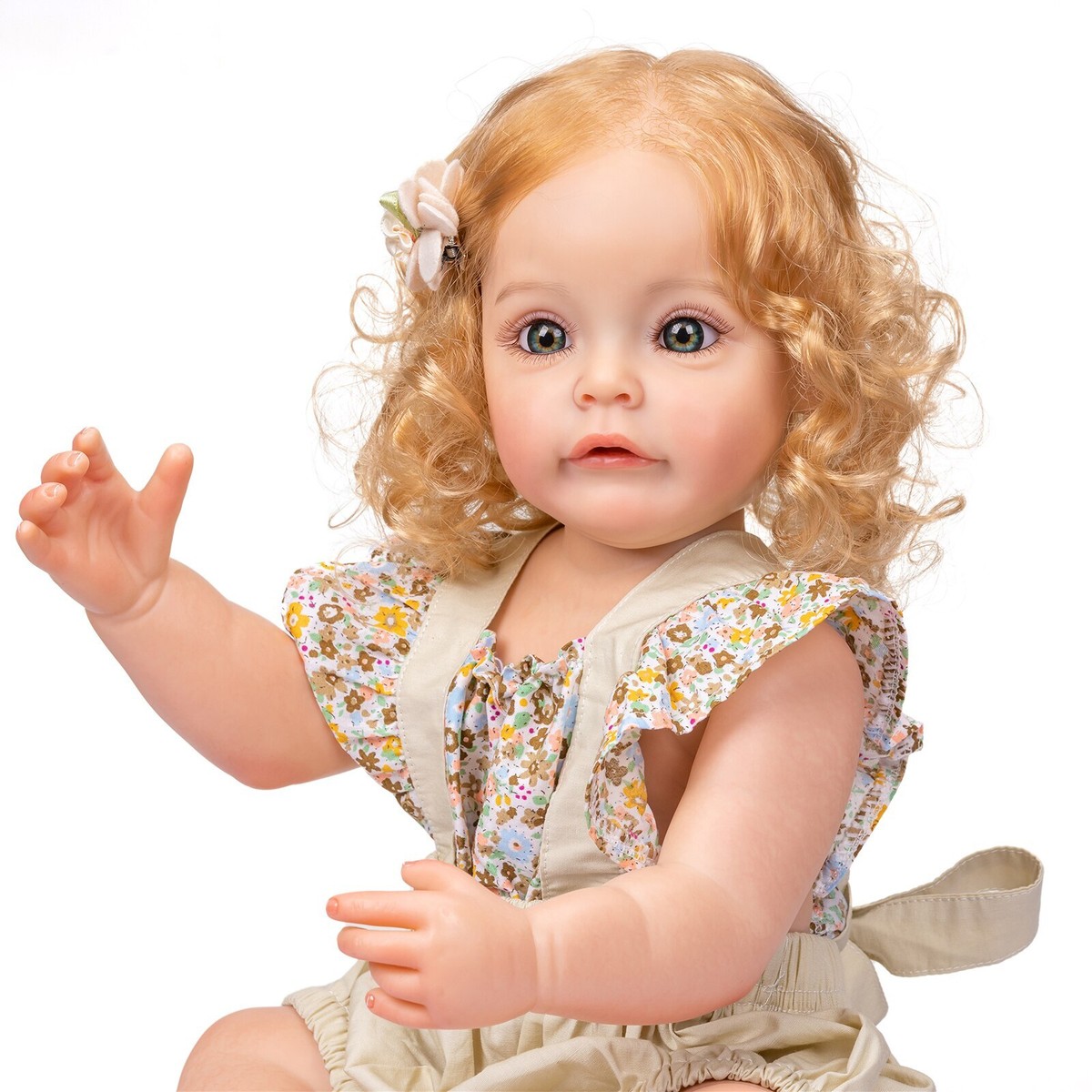 55CM body Silicone Reborn Princess Sue Hand-detailed Rooted Hair