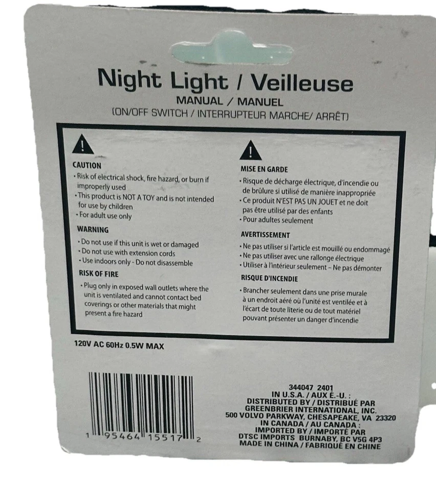 Green Frog LED Luz Nocturna Enchufe NUEVO en Tarjeta Foto 4 de 4