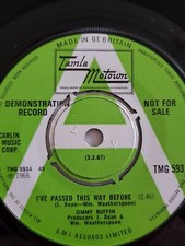 Jimmy Ruffin,DEMO,I've Passed This Way Before ,N.Mint,Tamla Motown,Northern Soul